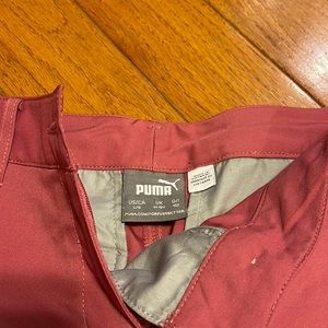 Girls puma size 11/12 mauve golf shorts